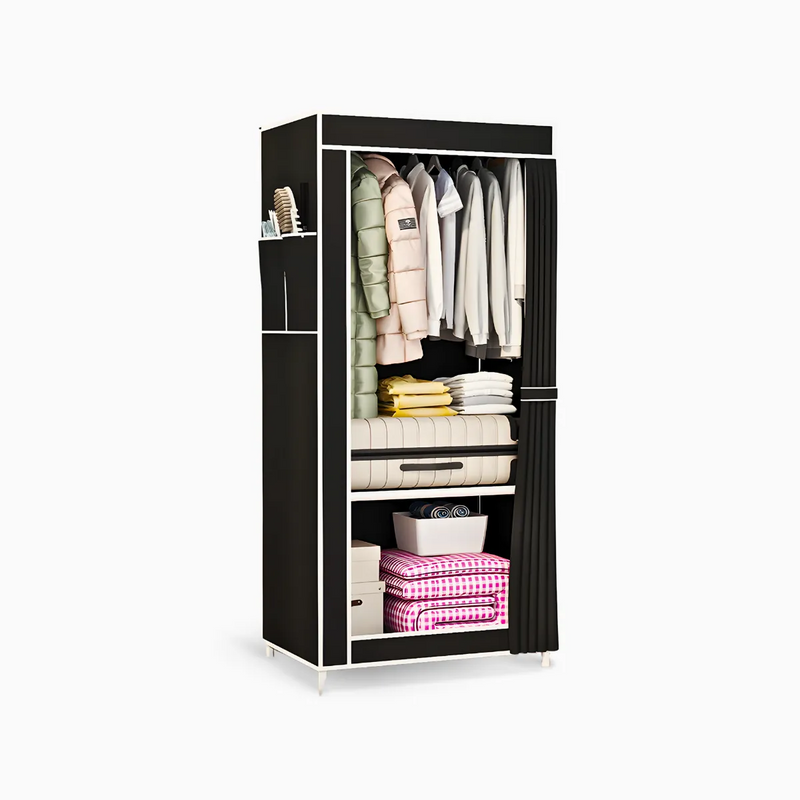 Guarda Roupa Closet Dobrável Organizador com Capa de Tecido