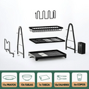 Escorredor e Organizador De Louças Inox Preto
