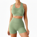 Conjunto Academia Fitness Levanta Bumbum Bege