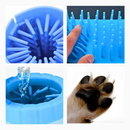 Limpador de Pata de Cachorros Portátil Azul