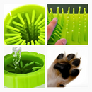 Limpador de Pata de Cachorros Portátil Verde