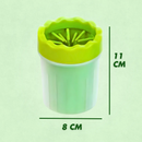 Limpador de Pata de Cachorros Portátil Verde