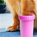 Limpador de Pata de Cachorros Portátil Rosa