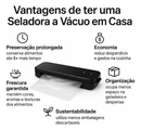 Máquina Seladora Portátil Vácuo De Alimentos 220V